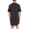 image:imageEkouaer Mens Nightshirt Comfy Nightwear BigampTall V Neck Short Sleeve Soft Loose Pajama Sleep ShirtDark Grey