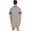 image:imageEkouaer Mens Nightshirt Comfy Nightwear BigampTall V Neck Short Sleeve Soft Loose Pajama Sleep ShirtLight Grey