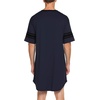 image:imageEkouaer Mens Nightshirt Comfy Nightwear BigampTall V Neck Short Sleeve Soft Loose Pajama Sleep ShirtNavy Blue
