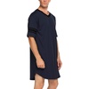 image:imageEkouaer Mens Nightshirt Comfy Nightwear BigampTall V Neck Short Sleeve Soft Loose Pajama Sleep ShirtNavy Blue