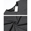 image:imageEkouaer Mens Nightshirt Nightwear Comfy BigampTall Short Sleeve Henley Sleep ShirtDark Grey