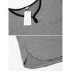 image:imageEkouaer Mens Nightshirt Nightwear Comfy BigampTall Short Sleeve Henley Sleep ShirtGrey
