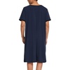 image:imageEkouaer Mens Nightshirt Nightwear Comfy BigampTall Short Sleeve Henley Sleep ShirtNavy Blue