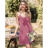 image:imageEkouaer Nightgowns for Women Bamboo Viscose Night Gown Sleeveless Sleep Dress Racerback Spaghetti Strap Chemise SleepwearDeep Pink