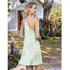 image:imageEkouaer Nightgowns for Women Bamboo Viscose Night Gown Sleeveless Sleep Dress Racerback Spaghetti Strap Chemise SleepwearFloral Light Green