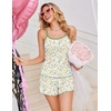 image:imageEkouaer Pajama Sets for Women Tank Top Pjs Summer Sexy Sleepwear with Shorts Cami Nightwear SXXLWhite Multi Floral