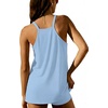 image:imageEkouaer Pajamas for Women Set Soft Cami Short Sets 2 Pieces Pjs Sleepwear V Neck Loungewear with PocketsLight Blue