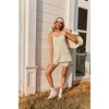 image:imageEkouaer Pajamas for Women Set Soft Cami Short Sets 2 Pieces Pjs Sleepwear V Neck Loungewear with PocketsLight Brown