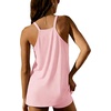 image:imageEkouaer Pajamas for Women Set Soft Cami Short Sets 2 Pieces Pjs Sleepwear V Neck Loungewear with PocketsPink