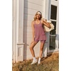 image:imageEkouaer Pajamas for Women Set Soft Cami Short Sets 2 Pieces Pjs Sleepwear V Neck Loungewear with PocketsPurplered