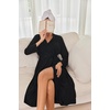 image:imageEkouaer Robes for Women Long Sleeve Knit Kimono Bathrobe Soft Lightweight Loungewear Ladies Cotton Sleepwear