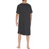 image:imageEkouaer Sleepwear Mens Nightshirt Short Sleeve Pajamas Comfy Big amp Tall Henley Sleep Shirt MXXXLDark Grey