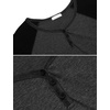 image:imageEkouaer Sleepwear Mens Nightshirt Short Sleeve Pajamas Comfy Big amp Tall Henley Sleep Shirt MXXXLDark Grey With Black