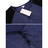 image:imageEkouaer Sleepwear Mens Nightshirt Short Sleeve Pajamas Comfy Big amp Tall Henley Sleep Shirt MXXXLNavy With Black