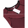 image:imageEkouaer Sleepwear Mens Nightshirt Short Sleeve Pajamas Comfy Big amp Tall Henley Sleep Shirt MXXXLWine