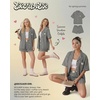 image:imageEkouaer Two Piece Sets for Women Summer Y2K Shirt and Shorts Beach Vacation Cruise Outfits Travel Sweatsuits Lounge SetBlack White Plaid