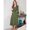 image:imageEkouaer Women Robe Long Knit Bathrobe Lightweight Soft Summer kimono Robes Casual Loungewear with Attached beltArmy Green