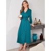 image:imageEkouaer Women Robe Long Knit Bathrobe Lightweight Soft Summer kimono Robes Casual Loungewear with Attached beltBlue Green