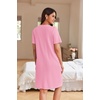 image:imageEkouaer Women Zipper Robes Waffle Short Bathrobe Lightweight House Coat with Pockets Soft Nightgown S3XLSoft Pink