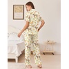 image:imageEkouaer Womens Pajama Sets Button Down Loungewear Short Sleeve Sleepwear 2 Piece Pants Pjs Set with Pockets SXXLHorse Collection