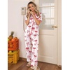 image:imageEkouaer Womens Pajama Sets Button Down Loungewear Short Sleeve Sleepwear 2 Piece Pants Pjs Set with Pockets SXXLRed Bow