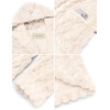 image:imageEkouaer Womens Plush Robes Long Soft Jacquard Fluffy Bathrobe Hooded Robe Sleepwear with PocketsB White