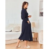 image:imageEkouaer Womens Robe Long Waffle Knit Bathrobe Lightweight Soft Kimono Robes Loungewear SXXLBig Wafflenavy Blue