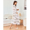 image:imageEkouaer Womens Robe Long Waffle Knit Bathrobe Lightweight Soft Kimono Robes Loungewear SXXLFloral White