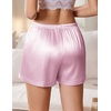 image:imageEkouaer Womens Silk Satin Pajama Short 2026 Summer Casual Sleep Shorts Lounge Sleep Pj Short with Pockets Soft Lounge ShortsLight Pink
