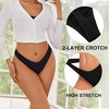 image:imageEkouaer Womens Thongs Invisible Panties No Show Seamless Low Waist Breathable GString Cotton Thongs 6 PackMulticolored 11  6 Pack
