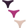 image:imageEkouaer Womens Thongs Invisible Panties No Show Seamless Low Waist Breathable GString Cotton Thongs 6 PackMulticolored 3 6 Pack