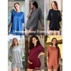 image:imageEkouaer Womens Two Piece Lounge Set Oversized Boxy Tshirt Casual Short Sets Summer Travel Matching Set 2026 FashionKhaki