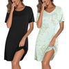Black/Floral Light Green