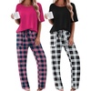 Rose Plaid/Black Plaid