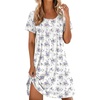 Floral Purple White