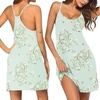 image:imageEkouaer Cotton Nightgowns for Women Sleeveless Night Gown Tank Sleepshirts Racerback Sleep Dress Spaghetti Strap ChemiseGreen Floral
