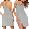 image:imageEkouaer Cotton Nightgowns for Women Sleeveless Night Gown Tank Sleepshirts Racerback Sleep Dress Spaghetti Strap ChemiseLight Grey