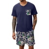 Navy Blue Floral