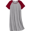 image:imageEkouaer Nightgowns for Women Cotton Sleep Shirts Short Sleeve Nightshirt Crew Neck Night Gown Comfy Sleepwear NightdressLight Grey
