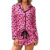 Rose Red Heart Leopard Print
