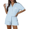 Blue White Stripe