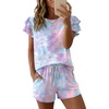 Tie Dye Pink Blue Purple