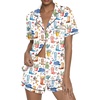 White With Cartoon