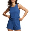 image:imageEkouaer Womens Pajama Sets Viscose from Bamboo Tank Top and Shorts Pj Set Sleeveless 2 Piece SleepwearNavy
