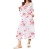 Floral White Red