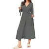 image:imageEkouaer Womens Robe Long Waffle Knit Bathrobe Lightweight Soft Kimono Robes Loungewear SXXLWhite Stripe