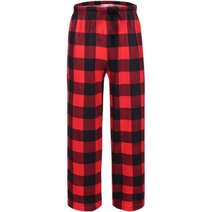 image:imageEkouaer Boys Pajama Pants Soft Lounge Pants Comfy Plaid Pajama Bottoms Elastic Waist PJS BottomsAayarn Dyed Lattice4black
