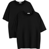 image:imageEkouaer 2 Pack Womens Tops Short Sleeve Oversized T Shirts Summer Spring Tops 2025 Basic Casual Tee Top SXXLBlackBlack