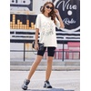 image:imageEkouaer 2 Pack Womens Tops Short Sleeve Oversized T Shirts Summer Spring Tops 2025 Basic Casual Tee Top SXXLCreamPink