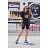 image:imageEkouaer 2 Pack Womens Tops Short Sleeve Oversized T Shirts Summer Spring Tops 2025 Basic Casual Tee Top SXXLDark GreyBlack Heart